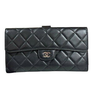 Chanel Matelasse Long Wallet Lambskin